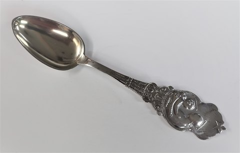 August Thomsen. Silber Weihnachtslöffel 1921. (830). Länge 17,5 cm