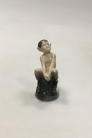 Royal Copenhagen Figurine of Faun on Stump No 1738