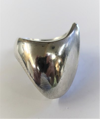 Georg Jensen. Silberring . Sterling. Entwurf 91. Größe 53.