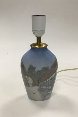 Bing & Grondahl Art Nouveau Vase transformed into a lamp No 1302/6238