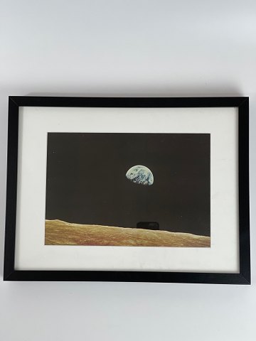 Earth Rise - vintage NASA color offset photo / photo poster / photo print from 
the late 1960s of the Earth as seen over the moon