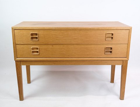 Chest of drawers in oak, 2 drawers, Danish furniture design, 1960
Great condition
