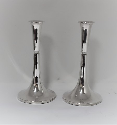 Norway. David Andersen. Silver candlesticks (830). A pair. Height 21 cm.