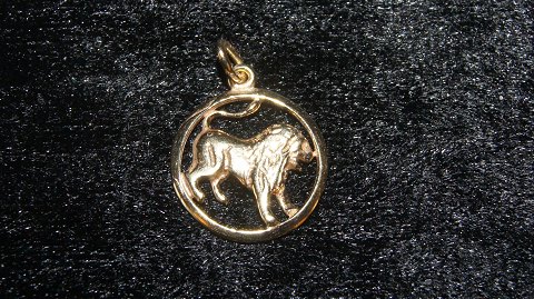 Zodiac Pendant Lion 14ct Gold