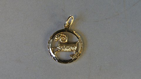 Elegant Pendant Aries Zodiac 
14 Carat Gold
Stamped 585