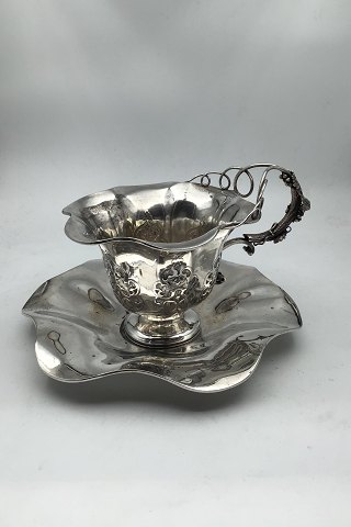 Th Strube, Leipzig, Silver Cup and Saucer