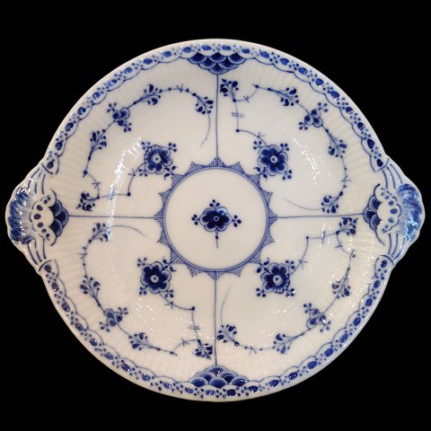 Royal Copenhagen, blue fluted half lace; A rare plate/bowl #730