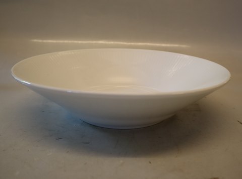 606-1 Deep plate 23.5 cm Bowl White Fluted Danish Porcelain