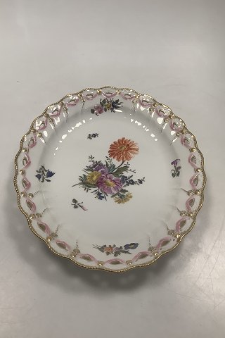 Royal Copenhagen Saxon Flower Privat Painted Oval Tray