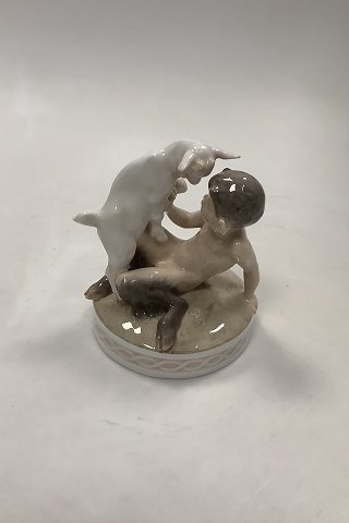 Royal Copenhagen Figurine of Faun with Goat kid No 498