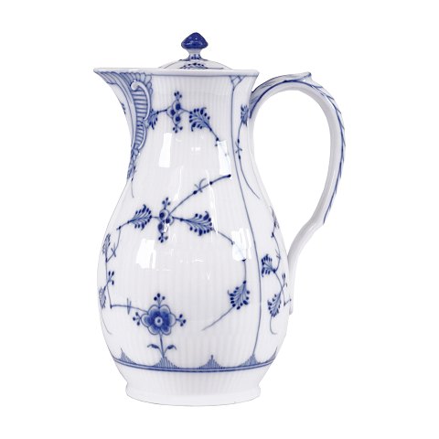 Royal Copenhagen blue fluted plain lidded jug. 
#31. 1. grade. H: 23cm