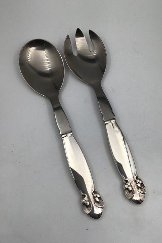 Georg Jensen Sterling Silver Bittersweet Salad Set 133 Medium