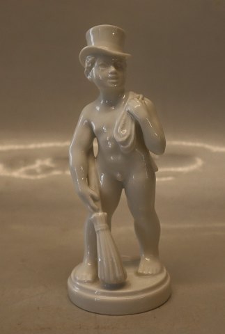 Dahl Jensen figurine 1192 Chimney Sweeper 15 cm (DJ), Blanc de Chine
