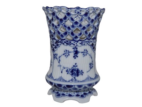 Blue Fluted Full LaceLarge jar