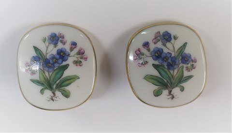 Royal Copenhagen. Flora Danica. Ear clips. Height 28 mm.