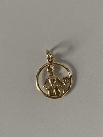 Pendant Virgo Zodiac in 14 carat Gold
Stamped 585
Height 21.80 mm