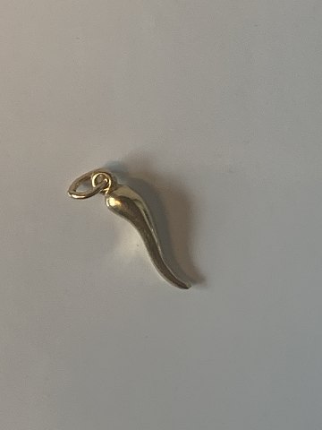 Horn Charms/Vedhæng 14 karat guld
Stemplet 585
Måler 27,54 mm ca