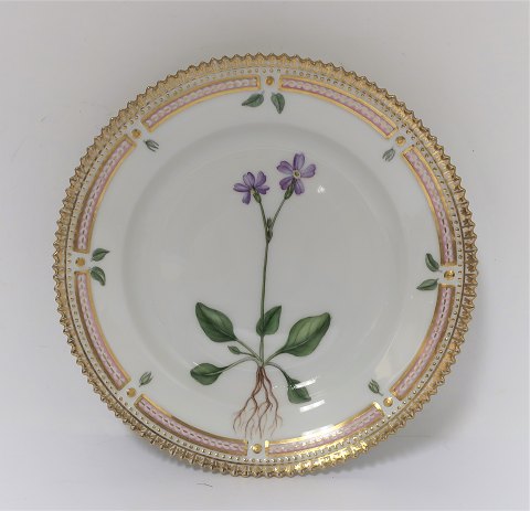 Royal Copenhagen Flora Danica. Cake plate. Model # 3551. Diameter 17 cm. (1 
quality). Primula sibirica Jacq