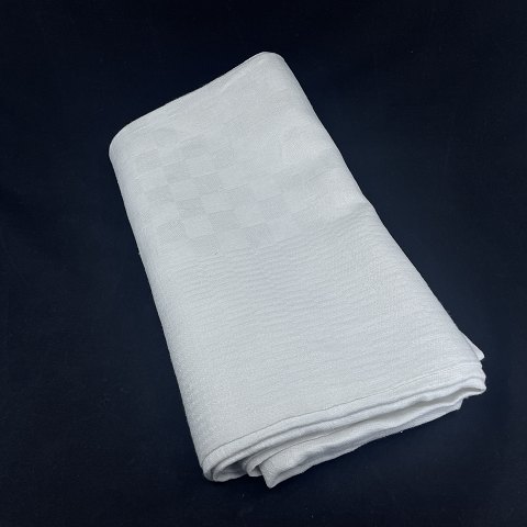 White damask tablecloth, 120x270 cm.