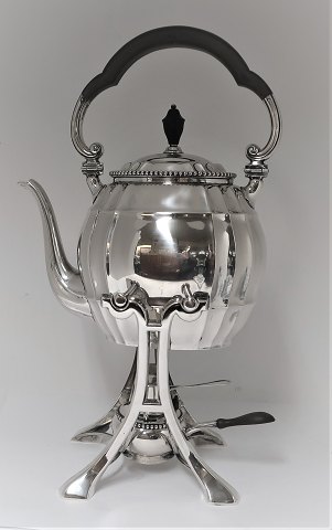 A. Halberstadt, Copenhagen. Silver tea kettle (830). Height 42 cm. Produced 1917