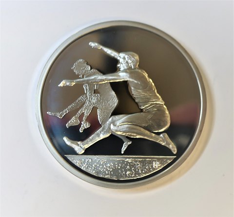 Griechenland. Silber 10 Euro Olympiade 2004. Weitsprung