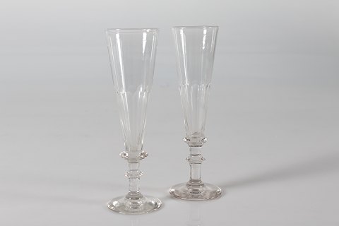 Holmegaard 
Anglais Champagne glas
med slebet kumme
