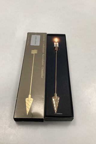 Georg Jensen Golden Christmas Lyseholder - Kræmmerhus 1995