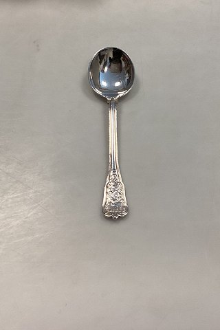 Georg Jensen Rosenborg Silver Plate Small Bouillon Spoon