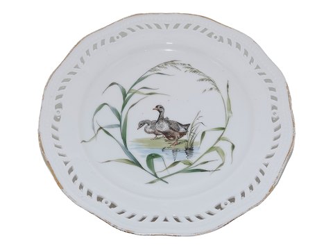 Hvid Flora Danica
Frokosttallerken dekoreret med gæs fra ca. 1840-1893