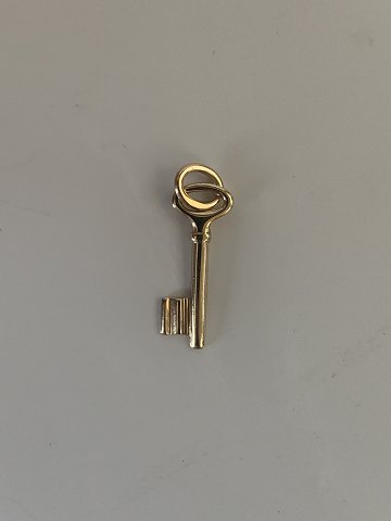 Nøgle i Charms/Vedhæng #14karat Guld