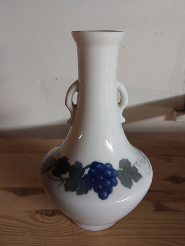 Royal Copenhagen handle vase with grapes