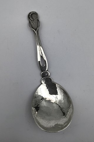 Frederik Kastor Hansen Silver Serving Spoon