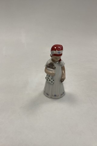 Royal Copenhagen Figurine Else with Christmas hat and Sock No 093