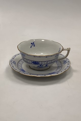 Herend Hungary Tea Cup with saucer in Blå overglaze