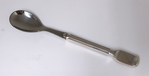 Old danish. Silver wih steel (830). Egg spoon. Length 14 cm.