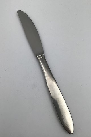 Georg Jensen Mitra Mat Stainless Dinner Knife long handle, short serrated blade.