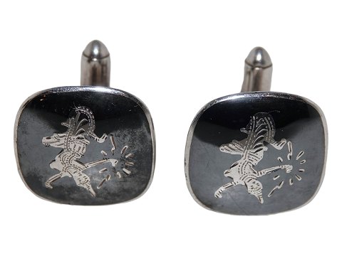 Danish silver
Cufflinks black and silver