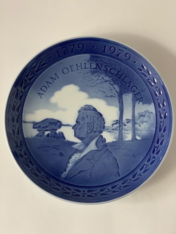 Royal Copenhagen Platte from 1979, Adam Öehlenschläger 1779-1979.