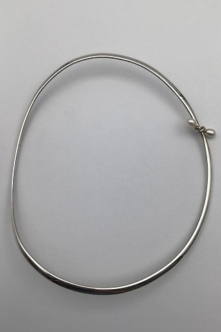 Georg Jensen Sterling Silver Neckring No. 296 w Pearls Torun