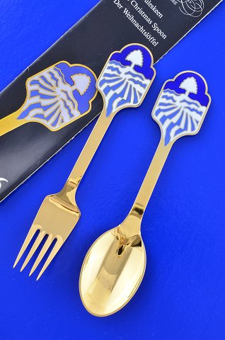 Michelsen Christmas spoon and Christmas fork 1986