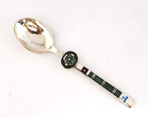 Michelsen. Sterling (925). Spoon of the month February (2). Length 15.7 cm. 
Design Paul Rene Gauguin