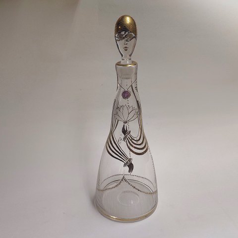 Unique Holmegaard decanter by Ole Winther 1958
