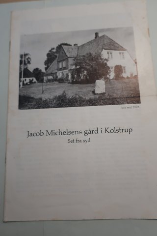 Jacob Mikkelsens Gård i Kolstrup, Denmark
Særtryk fra Sønderjysk Månedskfrift September 1975
In a good condition