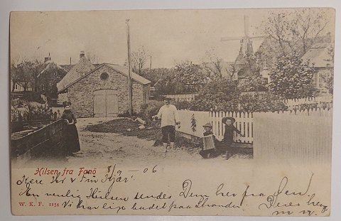Postkort: Motiv fra Fanø i 1906
Gamle danske postkort købes og sælges 
