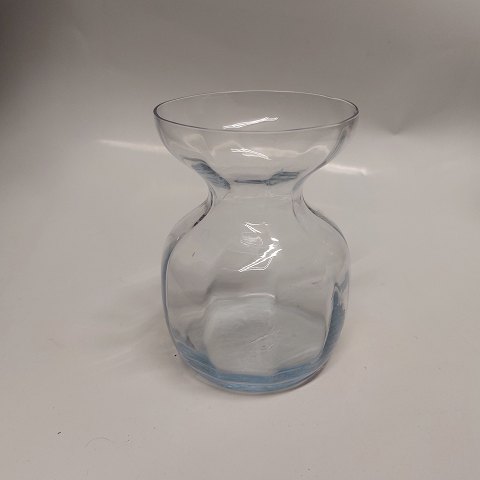 Holmegaard Glasværk: Lyseblåt hyacintglas vase