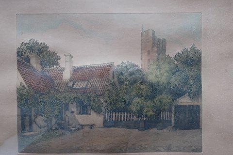 BøjskovSigned P. HolmH: 48,5W: 54cmIncl. frame