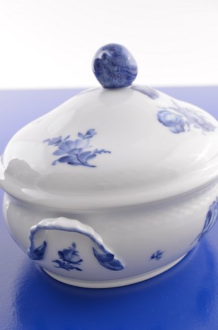 Royal Copenhagen Blaue Blume glatt Deckelschüssel 8054