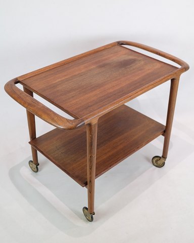 Serving trolley - Niels Otto Møller - Rosewood - J.L Møller - Brass Wheels - 
1960
Great condition
