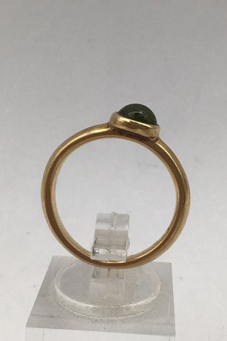 Georg Jensen 18 ct Gold Ring David Chu Moonrise Peridot