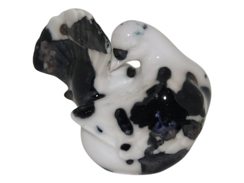 Royal Copenhagen 
Miniature unik fuglefigur af Jens Birkemose